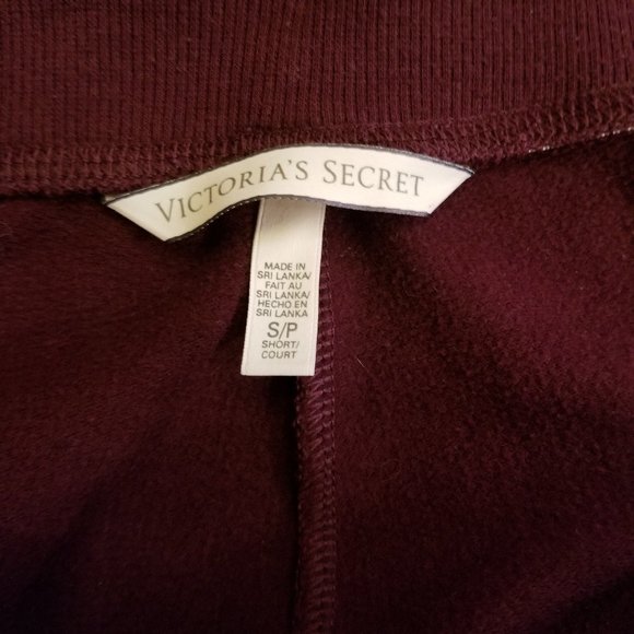 Victoria's Secret Two Piece Sequin Maroon Sweatshirt and Bootcut Sweatpant - Picture 8 of 14